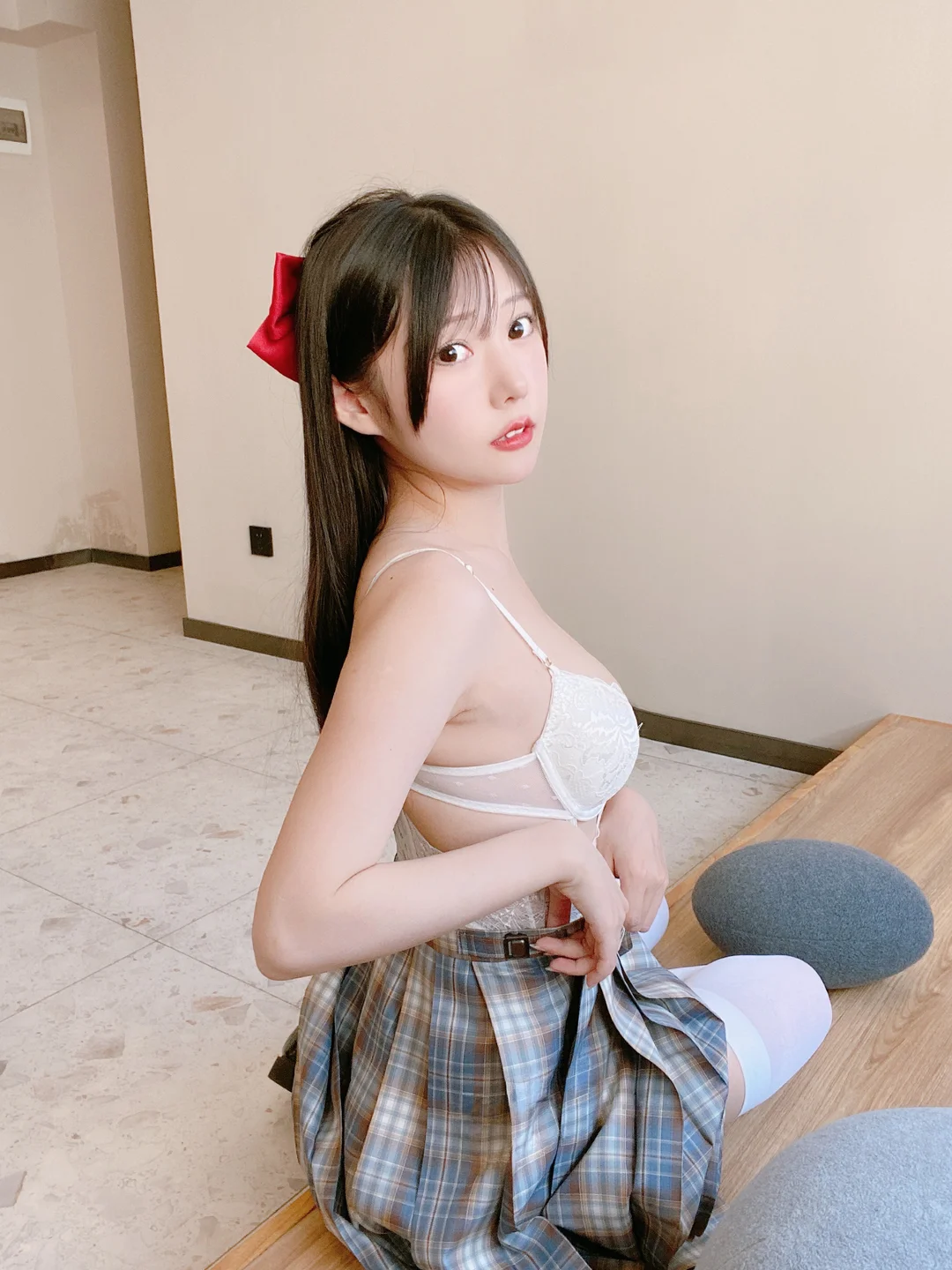 香草喵露露 - No.067 大象 JK格子裙 [30P-96MB] tg@simisebaisi 【丝足阁】026.webp